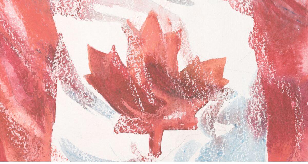 Canada flag illustration