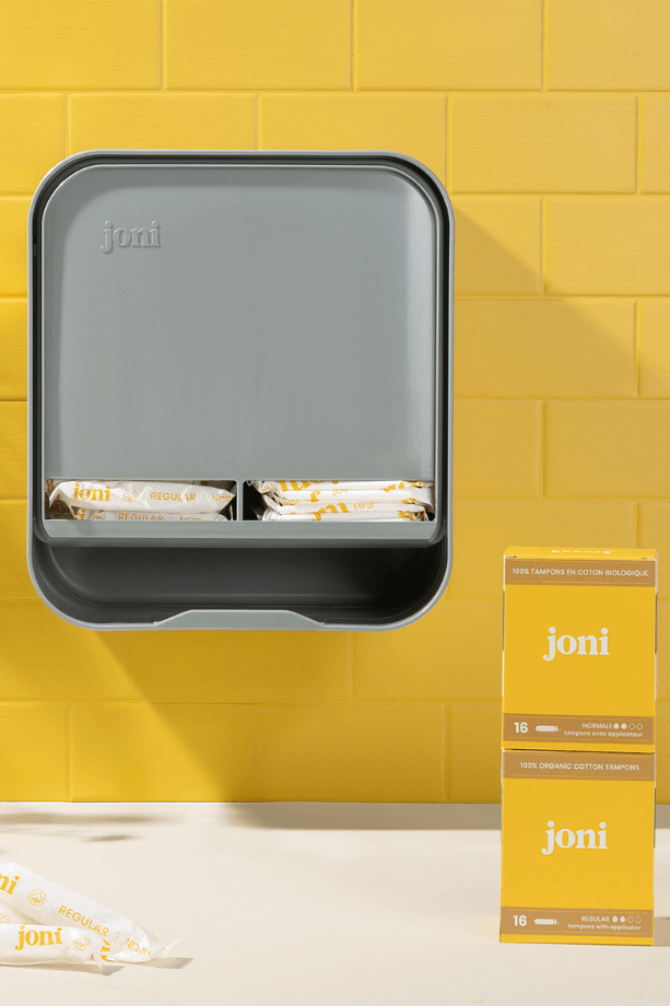 Distributeur de tampon de coton Montage mural Maquillage cosmétique de coton de coton porte-tampons de stockage avec des bidons de couvercle