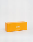 Yellow casepack of joni regular tampons for commercial washrooms