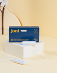 joni organic cotton non-applicator tampons casepack