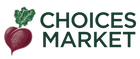 Choices Market logo with a beet and leaves on a white background