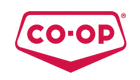 Red 'CO-OP' logo on a white background