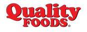 Red 'Quality Foods' logo on a white background